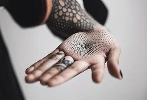 lines on hand tattoo idea