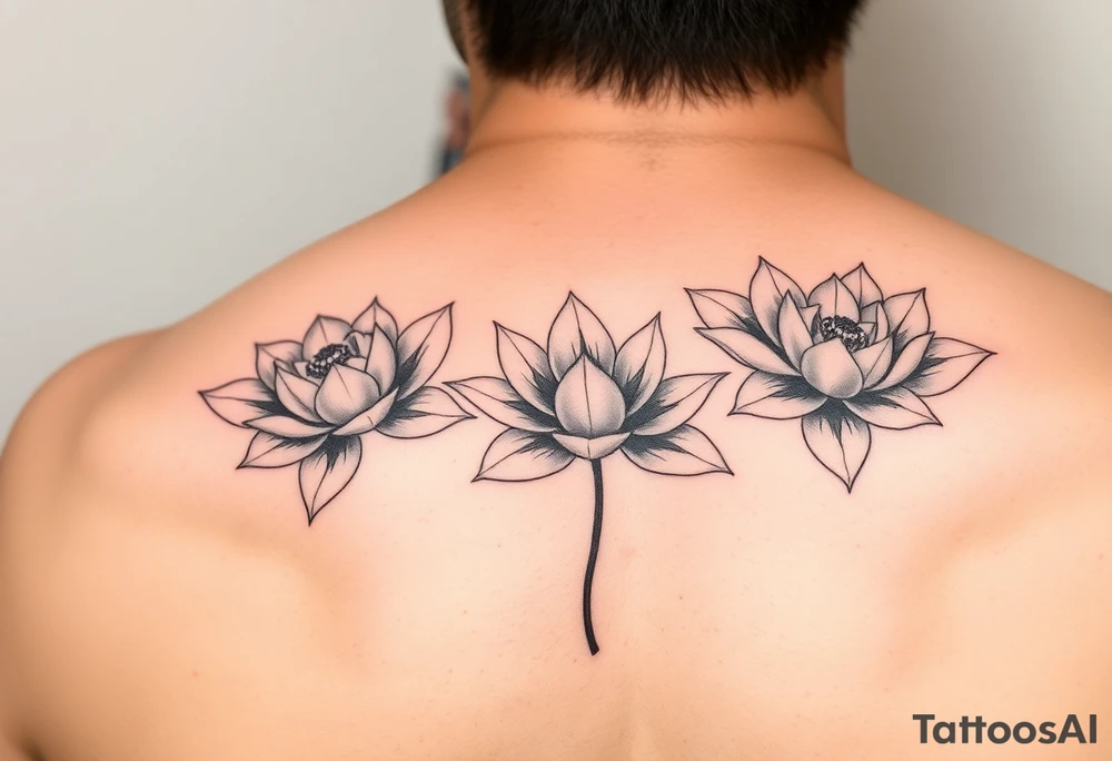 lotus flowers tattoo idea