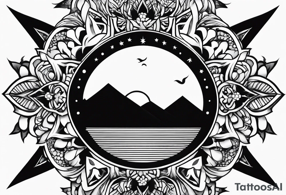 sun, simple, small tattoo idea