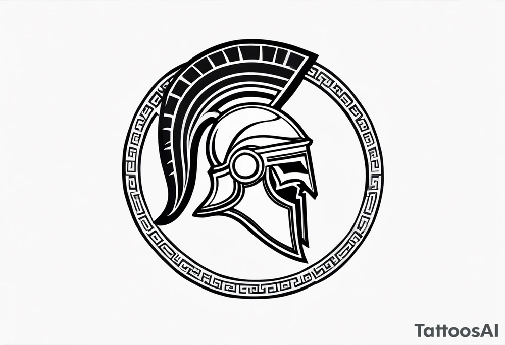 greek spartan symbol tattoo tattoo idea