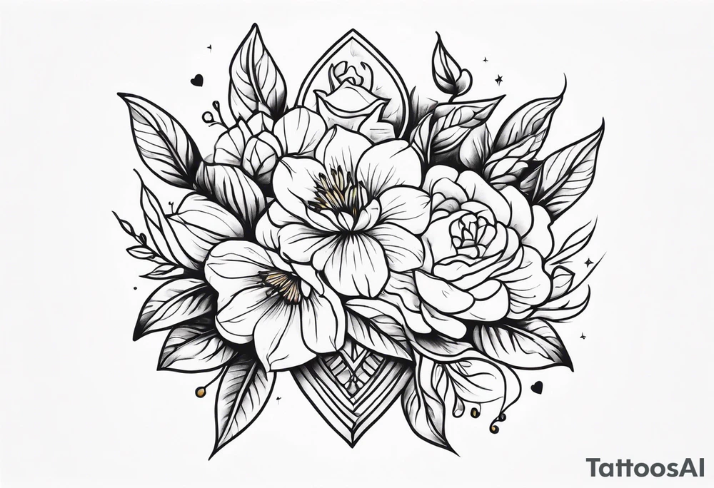 Beautiful wedding tattoo idea