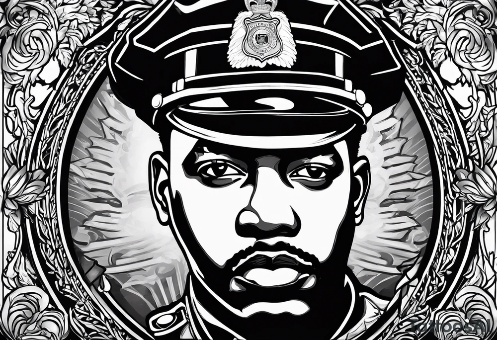 Police officer 
Eddie Thomas

Murdered of duty as a police officer. 
9/12/2006 Eddie Thomas tattoo idea