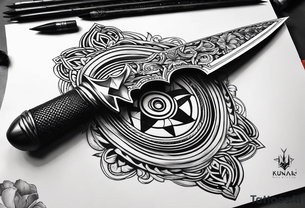 A kunai tattoo idea