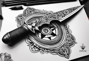 A kunai tattoo idea