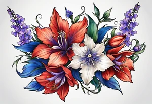 larkspur tattoo idea