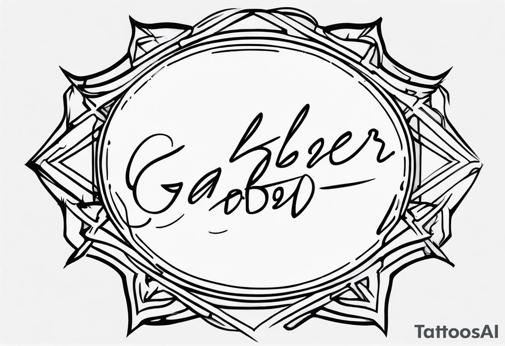 Small gabber sign tattoo idea