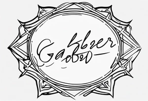 Small gabber sign tattoo idea