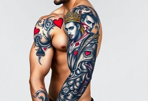 king of hearts tattoo idea