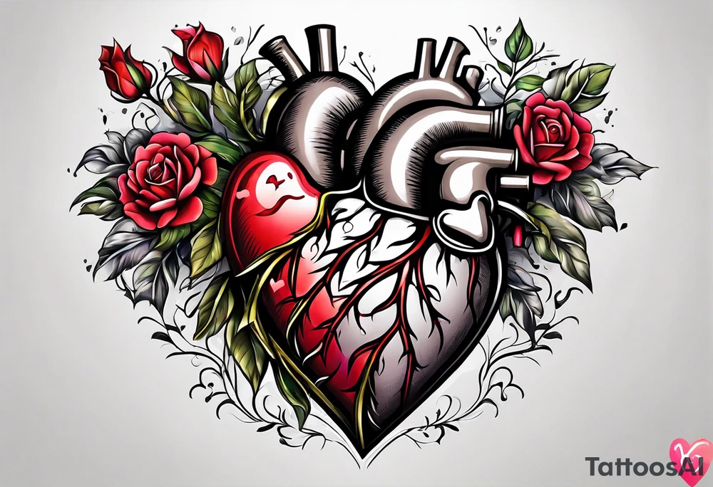 Healed heart tattoo idea