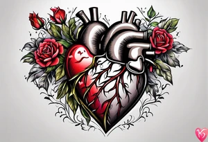 Healed heart tattoo idea