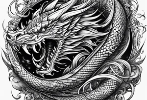 Leviathan serpent wrapped around my fore arm tattoo idea