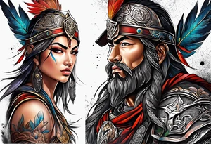 Warrior tattoo idea