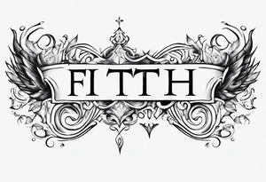 Horizontal inner bicep tattoo. “walk by faith, not by sight” tattoo idea