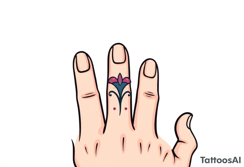 finger tattoo on the finger tattoo idea