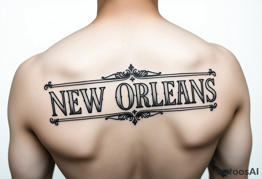 New Orleans street name tiles tattoo idea