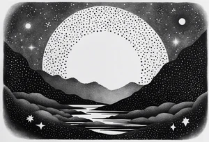 A certain kind of darkness is needed to see the stars tattoo idea