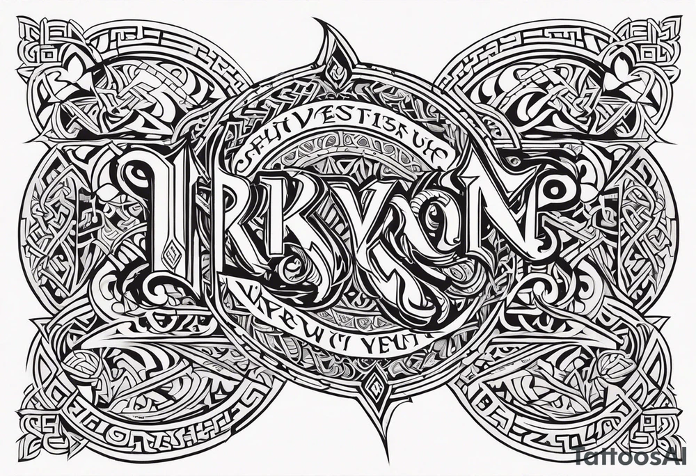 Viking prayer tattoo idea