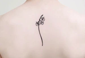 daffodils, Lily of the valley, larkspur tattoo idea
