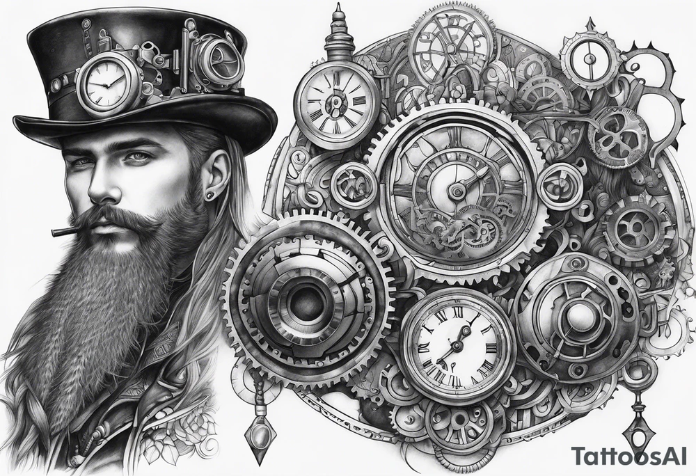 Steampunk tattoo idea