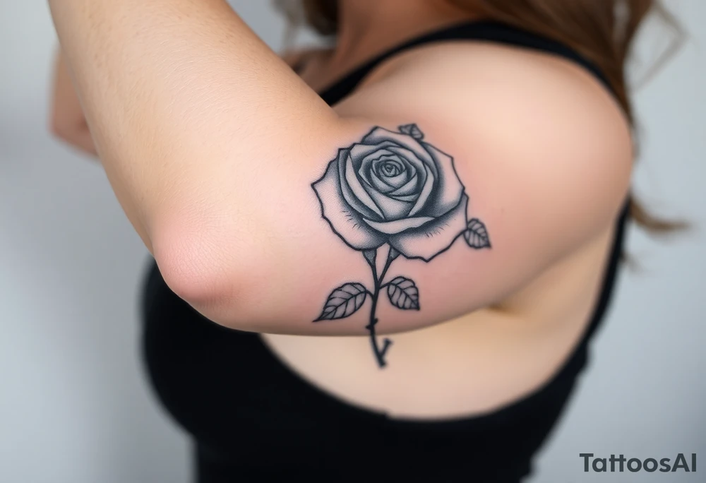 rose tattoo idea