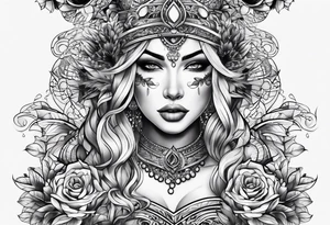 name on chest tattoo idea