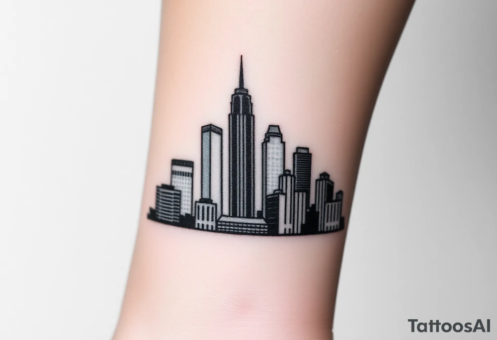 Atlanta skyline tattoo idea