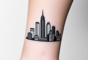 Atlanta skyline tattoo idea