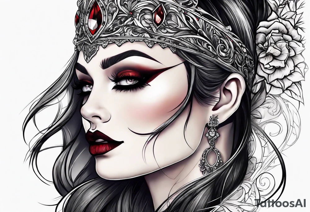 Vampire forearm tattoo design tattoo idea