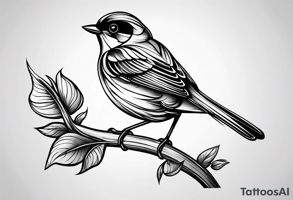 Small bird tattoo idea