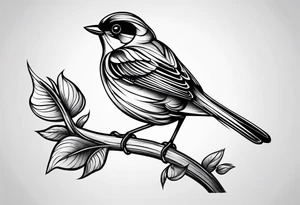 Small bird tattoo idea