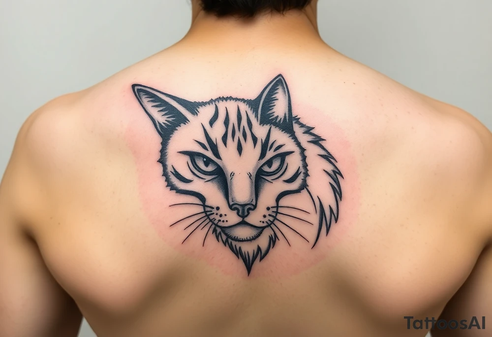 Black Cat tattoo idea