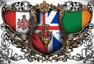 ancestry of england, northern ireland, ireland, scotland, wales, germany, croatia, serbia, slovakia, slovenia, and czech republic. tattoo idea