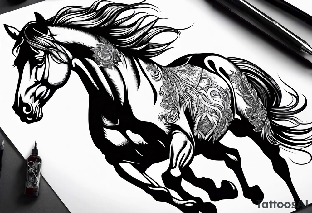 Mustang tattoo idea