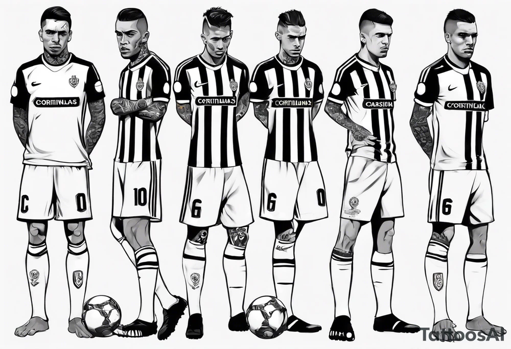 Corinthians player Cássio tattoo idea