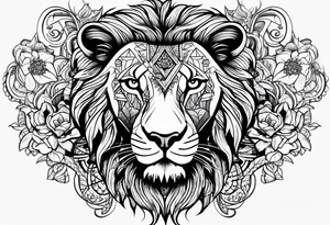 Lion fromage atlas tattoo idea