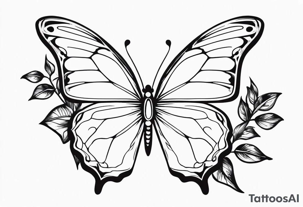Butterfly, Ivy tattoo idea