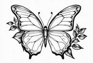 Butterfly, Ivy tattoo idea
