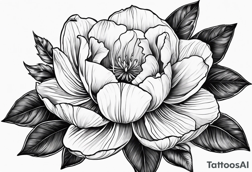 Plants outlines tattoo idea
