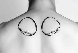 line drawing of women's breasts tattoo idea