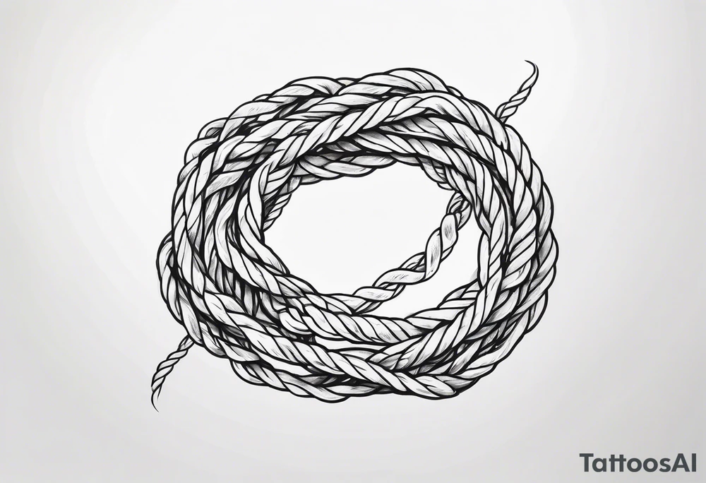 Twisted rope tattoo idea
