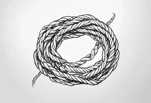Twisted rope tattoo idea