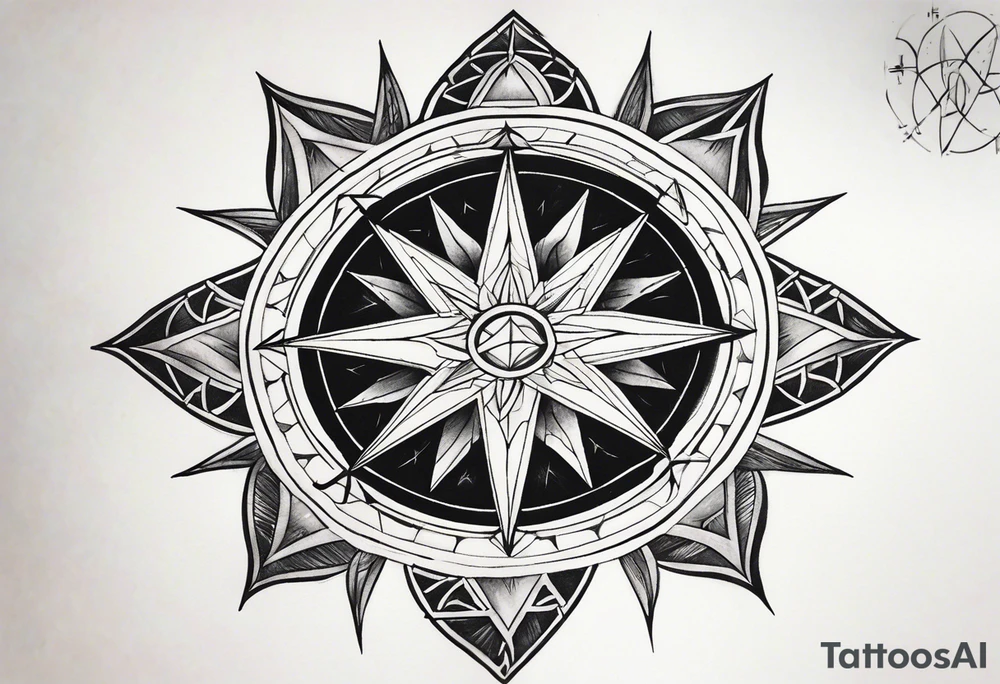 Wind Rose tattoo idea