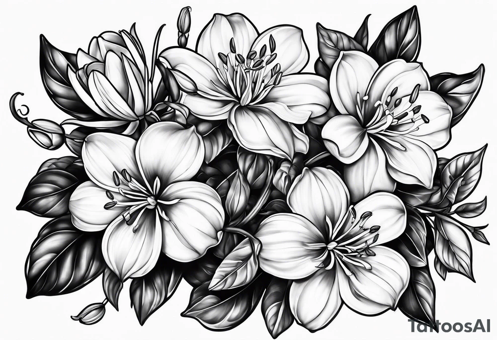 Honeysuckle tattoo idea