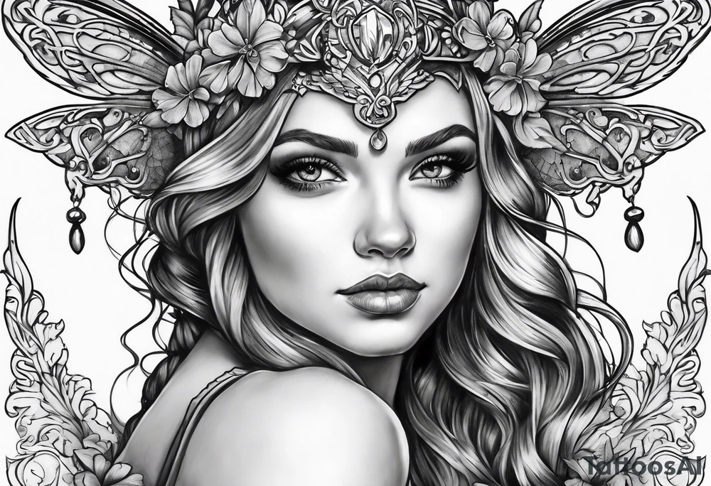 Irish fairy tattoo idea