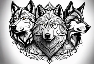 Wolves tattoo idea