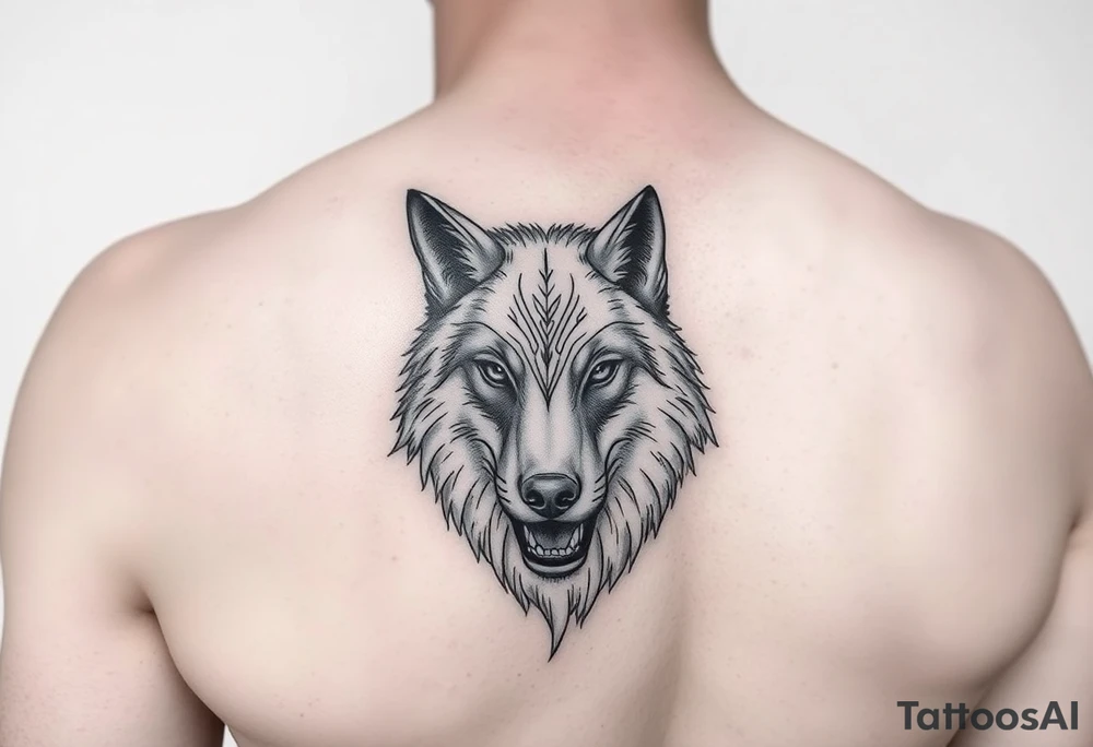 wolf tattoo on the forearm tattoo idea