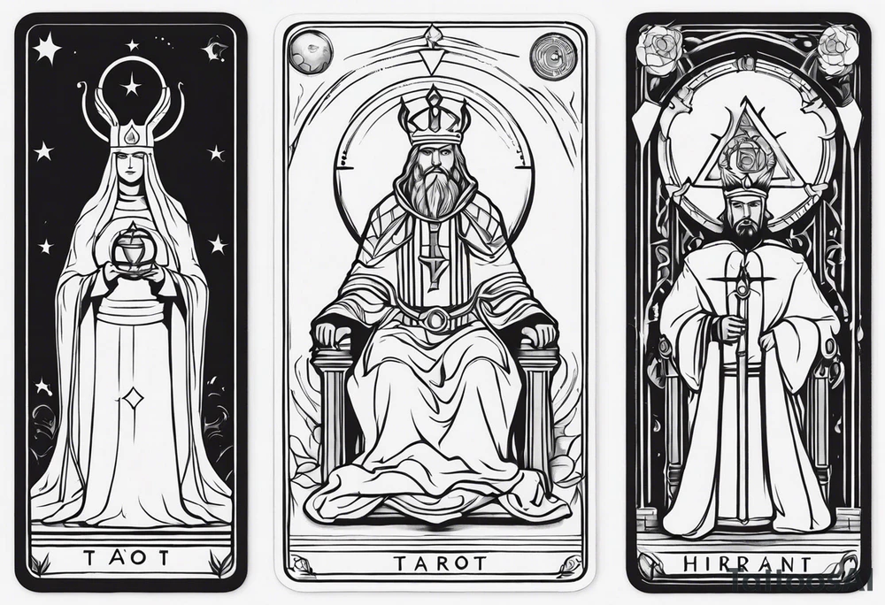 Hierophant tarot card tattoo idea