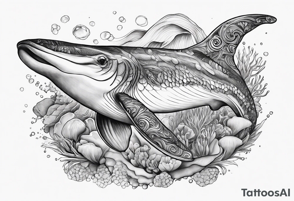 ocean animals tattoo idea