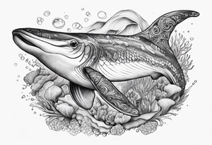 ocean animals tattoo idea