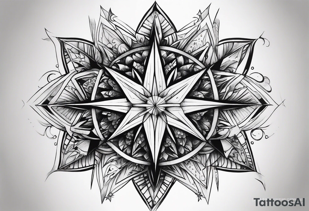 Supernova star tattoo idea